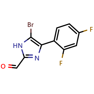 5-Bromo-4-(2,4-difluorophenyl)imidazole-2-carbaldehyde