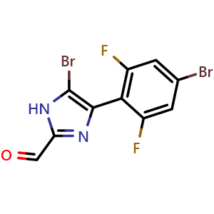 5-Bromo-4-(4-bromo-2,6-difluorophenyl)imidazole-2-carbaldehyde