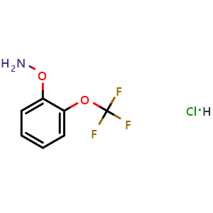 Chemical structure of O-[2-(Trifluoromethoxy)phenyl]hydroxylamine Hydrochloride , AChemBlock V149252