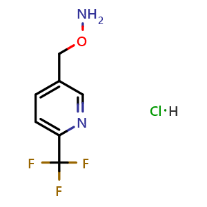Chemical structure of O-[[6-(Trifluoromethyl)-3-pyridyl]methyl]hydroxylamine Hydrochloride , CAS 2837958-69-5, AChemBlock V149255