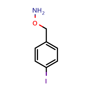 Chemical structure of O-(4-Iodobenzyl)hydroxylamine , CAS 1160488-00-5, AChemBlock V149274