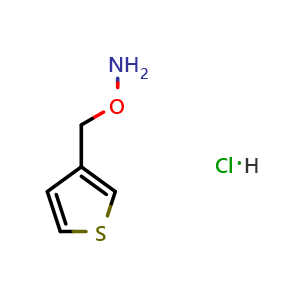 Chemical structure of O-(3-Thienylmethyl)hydroxylamine Hydrochloride , CAS 137270-22-5, AChemBlock V149279