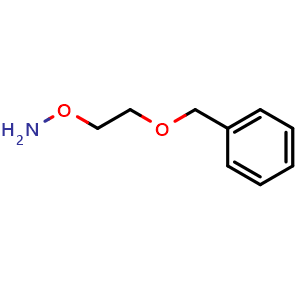 Chemical structure of O-[2-(Benzyloxy)ethyl]hydroxylamine , CAS 139000-76-3, AChemBlock V149280