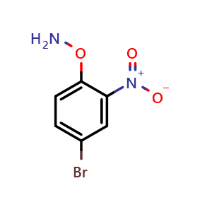 Chemical structure of O-(4-Bromo-2-nitrophenyl)hydroxylamine , CAS 1542697-71-1, AChemBlock V149311