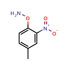 Chemical structure of O-(4-Methyl-2-nitrophenyl)hydroxylamine , CAS 99908-01-7, AChemBlock V149313