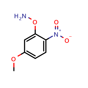 Chemical structure of O-(5-Methoxy-2-nitrophenyl)hydroxylamine , CAS 1513974-08-7, AChemBlock V149329