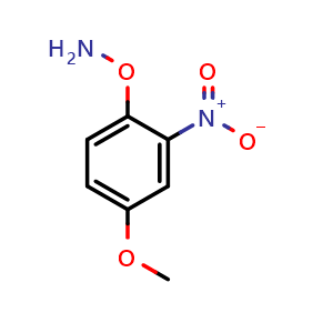 Chemical structure of O-(4-Methoxy-2-nitrophenyl)hydroxylamine , CAS 1521430-59-0, AChemBlock V149335