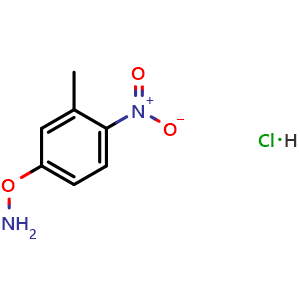 Chemical structure of O-(3-Methyl-4-nitrophenyl)hydroxylamine Hydrochloride , AChemBlock V149349