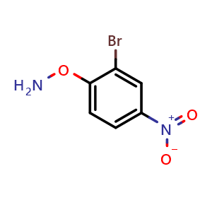 Chemical structure of O-(2-Bromo-4-nitrophenyl)hydroxylamine , CAS 94832-42-5, AChemBlock V149356
