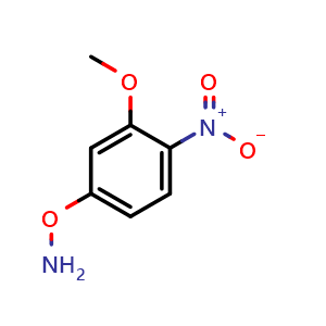 Chemical structure of O-(3-Methoxy-4-nitrophenyl)hydroxylamine , CAS 94832-64-1, AChemBlock V149358
