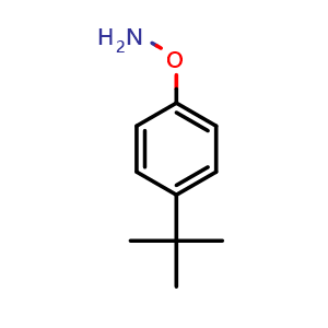 Chemical structure of O-[4-(tert-Butyl)phenyl]hydroxylamine , CAS 128080-14-8, AChemBlock V149377