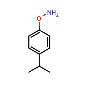 Chemical structure of O-(4-Isopropylphenyl)hydroxylamine , CAS 1511067-41-6, AChemBlock V149404