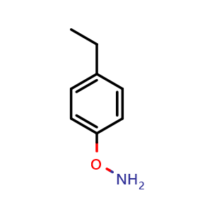 Chemical structure of O-(4-Ethylphenyl)hydroxylamine , CAS 144181-56-6, AChemBlock V149414
