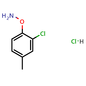 Chemical structure of O-(2-Chloro-4-methylphenyl)hydroxylamine Hydrochloride , AChemBlock V149444