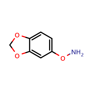 Chemical structure of O-(1,3-Benzodioxol-5-yl)hydroxylamine , CAS 1503726-52-0, AChemBlock V149445