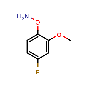 Chemical structure of O-(4-Fluoro-2-methoxyphenyl)hydroxylamine , CAS 2169419-56-9, AChemBlock V149461