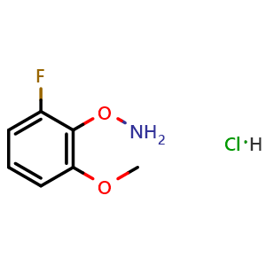 Chemical structure of O-(2-Fluoro-6-methoxyphenyl)hydroxylamine Hydrochloride , AChemBlock V149468