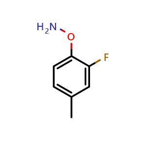 Chemical structure of O-(2-Fluoro-4-methylphenyl)hydroxylamine , AChemBlock V149469