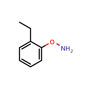 Chemical structure of O-(2-Ethylphenyl)hydroxylamine , CAS 1174522-54-3, AChemBlock V149471