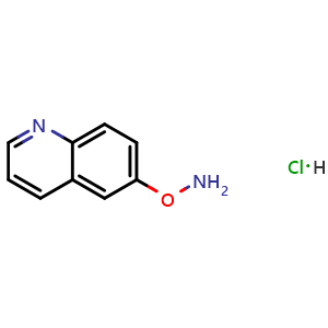 Chemical structure of O-(6-Quinolyl)hydroxylamine Hydrochloride , AChemBlock V149496