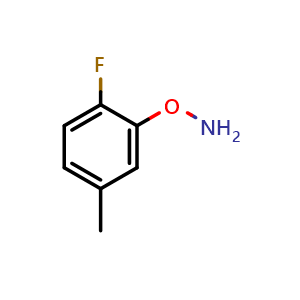 Chemical structure of O-(2-Fluoro-5-methylphenyl)hydroxylamine , CAS 1537394-52-7, AChemBlock V149507