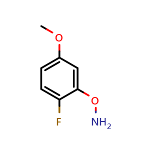 Chemical structure of O-(2-Fluoro-5-methoxyphenyl)hydroxylamine , CAS 1537469-70-7, AChemBlock V149509