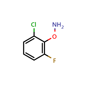 Chemical structure of O-(2-Chloro-6-fluorophenyl)hydroxylamine , CAS 1857005-09-4, AChemBlock V149541