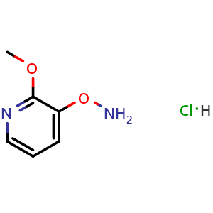 Chemical structure of O-(2-Methoxy-3-pyridyl)hydroxylamine Hydrochloride , AChemBlock V149552