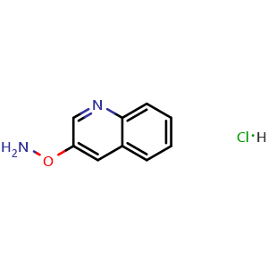 Chemical structure of O-(3-Quinolyl)hydroxylamine Hydrochloride , AChemBlock V149554