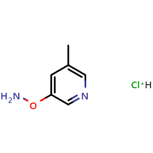 Chemical structure of O-(5-Methyl-3-pyridyl)hydroxylamine Hydrochloride , AChemBlock V149562