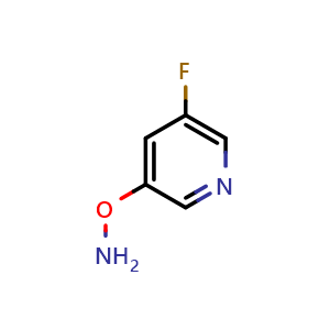 Chemical structure of O-(5-Fluoro-3-pyridyl)hydroxylamine , CAS 1934802-96-6, AChemBlock V149563