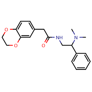 2-(2,3-Dihydrobenzo[b][1,4]dioxin-6-yl)-N-[2-(dimethylamino)-2-phenylethyl]acetamide