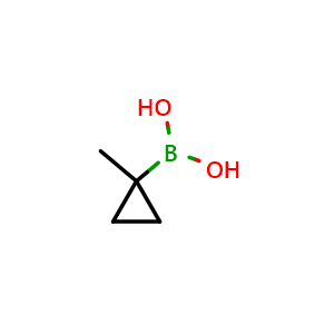 Chemical structure of 1-Methylcyclopropylboronic Acid , CAS 1863113-71-6, AChemBlock V149577