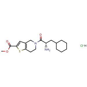 Methyl (S)-5-(2-Amino-3-cyclohexylpropanoyl)-4,5,6,7-tetrahydrothieno[3,2-c]pyridine-2-carboxylate Hydrochloride