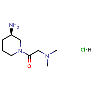 (R)-1-(3-aminopiperidin-1-yl)-2-(dimethylamino)ethan-1-one hydrochloride