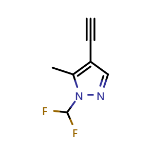 1-(Difluoromethyl)-4-ethynyl-5-methylpyrazole
