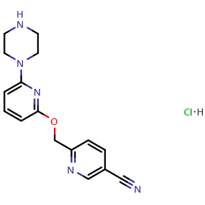 6-[[[6-(1-Piperazinyl)-2-pyridyl]oxy]methyl]nicotinonitrile Hydrochloride
