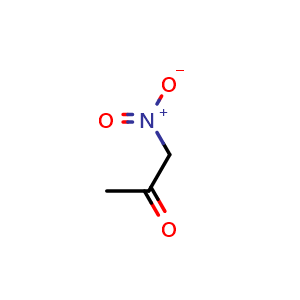 Chemical structure of 1-Nitro-2-propanone , CAS 10230-68-9, AChemBlock V149726