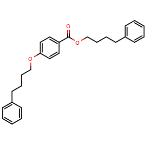 Chemical structure of 4-Phenylbutyl 4-(4-Phenylbutoxy)benzoate , AChemBlock V149735