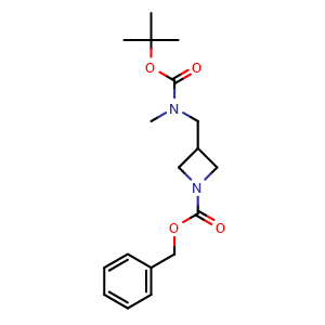 Chemical structure of 1-(1-Cbz-3-azetidinyl)-N-Boc-N-methylmethanamine , AChemBlock V149764