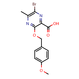 6-Bromo-3-[(4-methoxybenzyl)oxy]-5-methylpyrazine-2-carboxylic Acid
