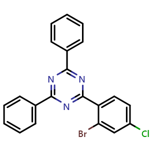 2-(2-Bromo-4-chlorophenyl)-4,6-diphenyl-1,3,5-triazine