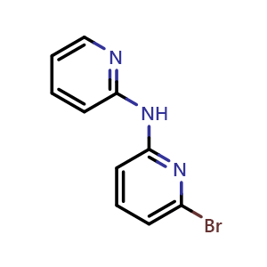 Chemical structure of 6-Bromo-N-(pyridin-2-yl)pyridin-2-amine , CAS 201049-89-0, AChemBlock V149838