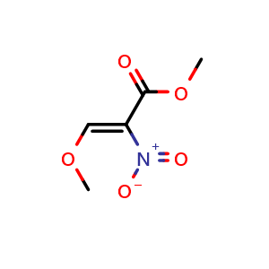Chemical structure of Methyl 3-Methoxy-2-nitroacrylate , CAS 168921-26-4, AChemBlock V149841