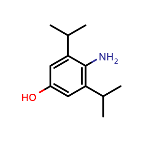 Chemical structure of 4-Amino-3,5-diisopropylphenol , CAS 217095-67-5, AChemBlock V149967
