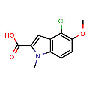 4-Chloro-5-methoxy-1-methylindole-2-carboxylic Acid
