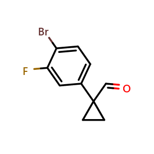 1-(4-Bromo-3-fluorophenyl)cyclopropanecarbaldehyde