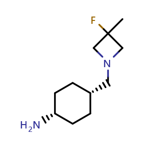 cis-4-[(3-Fluoro-3-methylazetidin-1-yl)methyl]cyclohexanamine