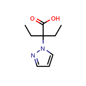 2-Ethyl-2-(1-pyrazolyl)butanoic Acid