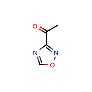 Chemical structure of 3-Acetyl-1,2,4-oxadiazole , CAS 185445-03-8, AChemBlock V150156